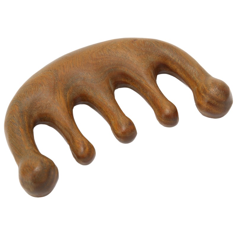 Wood Massage Comb Sandalwood Scraping Scalp Massage Comb for Head