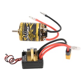 RC 540PLUS V2 5 Slot Brushed Motor Set with 80A ESC for 1/10 1/12 RC Crawler Car Boat11T