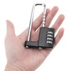 HOJLKLD Cabinet Lock, 4 Digit Combination Padlock, Stainless Steel Gym
