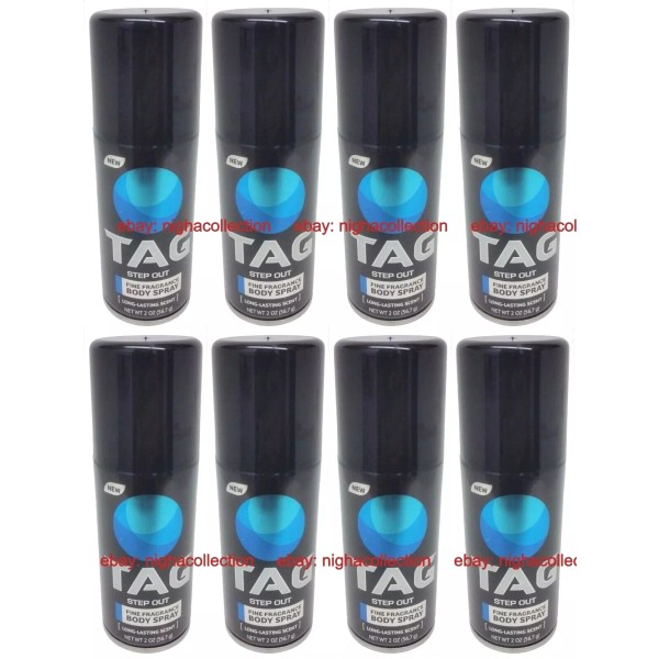 TAG LOT of 12-TAG Men's Body SpraySTEP OUT Fine Fragrance