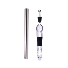 LAGUIOLE - Set 3 Pezzi per Il Raffreddamento del Vino - Acciaio Inossidabile - Argentato