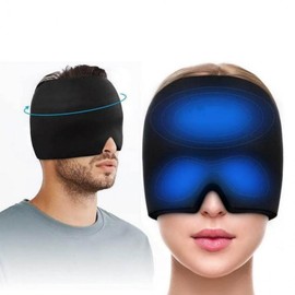 Ice pack head face cover hot and cold compress gel spandex 2ea