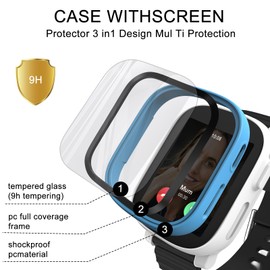 Surundo For Xplora X6 Play Case with Screen Protector, Hard PC All-Round Anti Scratch Anti Dust HD Ultra Thin Protective Case for Xplora X6 Play Kids Girls