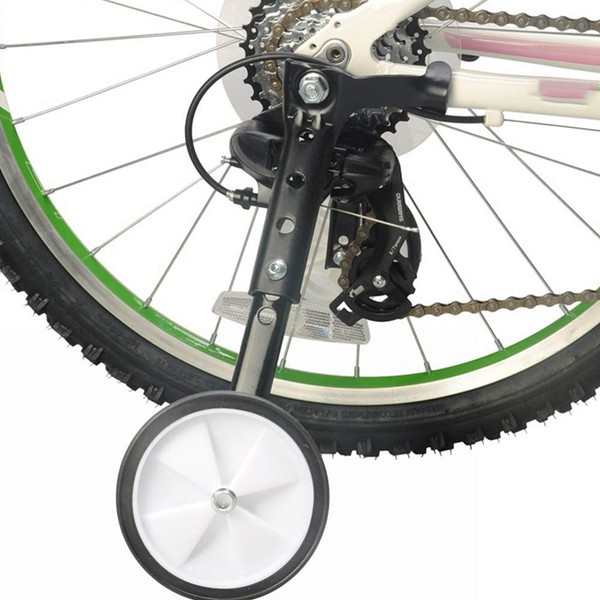 GEZICHTA 1 Pair Bicycle Training Wheels, Variable Speed Bike Training Wheels, Kids Bicycle Training Wheel Steel Bike Balance Stabiliser for Bikes of 16 18 20 22 24 Inch