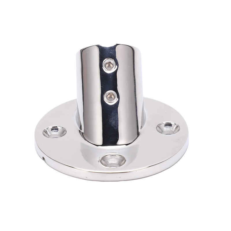 Boat Hand Rail Fitting Stainless Steel 45 Degree Round Base