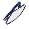 Bandolera transparente compatible con eventos, Azul oscuro, Talla unica