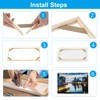 PATIKIL 18x18 inch Canvas Stretcher Bars, DIY Removable Wooden Splicing