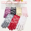 Kingsie Women's Lace Gloves, Thin, UV Protection, Sunscreen, UV Protection,