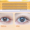 DIY Eyelash Extensions,60pcs Cluster Lashes - D Curl 0.07, 13mm