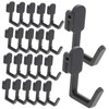 KICHOUSE 24pcs Plastic Pegboard Hooks j Shape Tool Organizer Sturdy