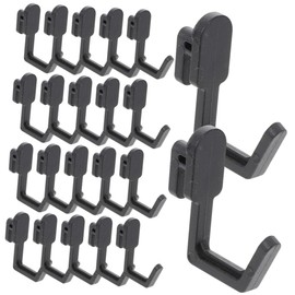 KICHOUSE 24pcs Plastic Pegboard Hooks j Shape Tool Organizer Sturdy Wall Storage for Screwdrivers Wrenches Jewelry Accessories for Garage and Kitchen Use
