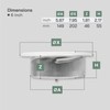 Vent Systems 6" Inch White Metal Adjustable Diffuser - Round