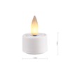 CozierGlow Rechargeable Flameless Tealights Candle with Remote Timer, 3D Moving