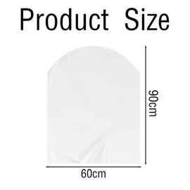20Pcs Clear Garment Bags for Clothes, Clothes Covers Protector Bags Garment Bag Waterproof Suit Covers Clothes Bags Hanging for Men or Women
