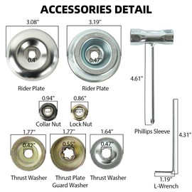 AR-PRO (2-Set) 9" x 36 Teeth Carbide Tip Brush Blades - 36 Tooth Trimmer Saw Blade with Adapter Kit for Brush Cutters, Trimmers & Weed Eaters – Trims Trees, String & Underbrush
