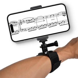 The music stand is compatible with mobile phones, specifically designed for marching bands, and is particularly suitable for flutes and piccolos
