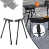 NIZUUONE Folding Camping Table Legs, DIY Aluminum Alloy Foldable Table