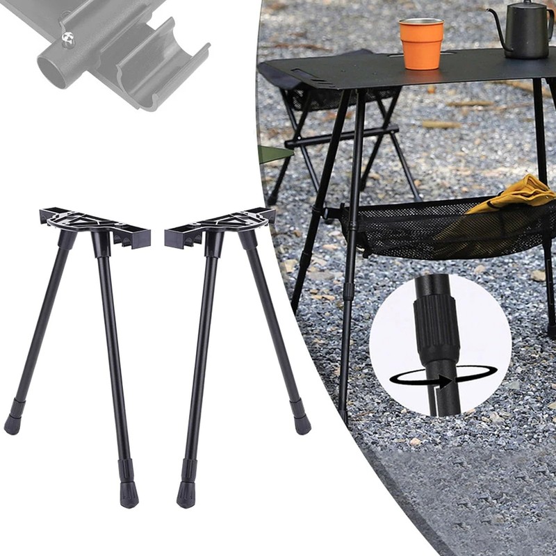 NIZUUONE Folding Camping Table Legs, DIY Aluminum Alloy Foldable Table