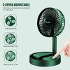 Portable Desk Fan,Foldable Rechargeable USB Desktop Fan,3 Speeds Wind Adjustable