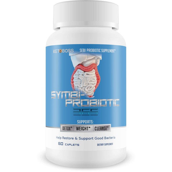 Symbi-Probiotic 365 Keto Probiotic Health Support - Probiotic Life Energy & Gut Support - Health Starts in The Gut - Healthy Symbiotic 365 Daily Probiotic - Inspired by Dr Sebi Products & Sebi Detox