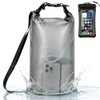 Bolsa Seca Impermeable Deportes Acuáticos con Funda Celular (Negro,10L)