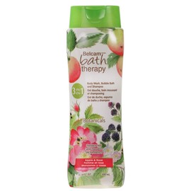 Belcam Bath Therapy Botanicals 3-in-1 Body Wash, Bubble Bath, Shampoo, Apple & Rose, 16.9 Fl Oz, 16.9 Fluid Ounce (pack Of 6)