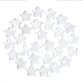 QINJIEJIE 20 Piece Star Crystal Set Clear Quartz Gemstones Stars Healing Stones Natural Stones Healing Crystals Lucky Stones Crystals Stone for Meditation and Decorations