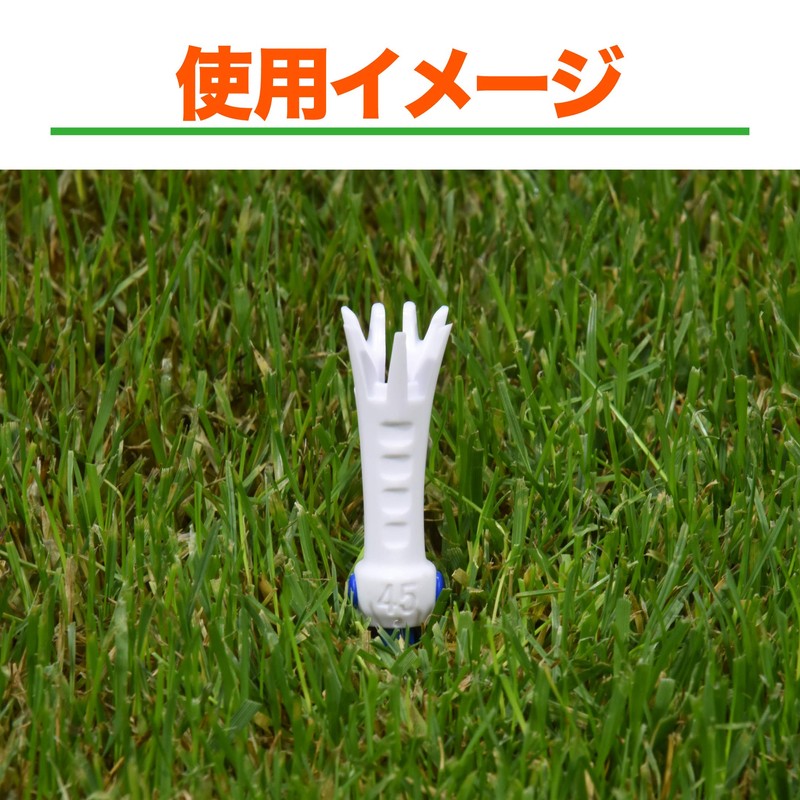 Tabata GV1421 Golf Tee, Plastic Folding Compact Pocket Tee, 45mm
