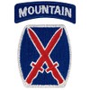 10th Mountain Division Patch Color AGSU