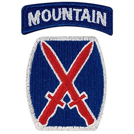 10th Mountain Division Patch Color AGSU