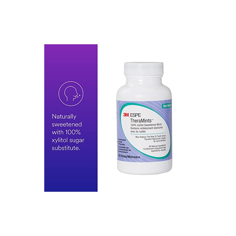 3M Medical TheraMints 100% Xylitol Sweetened Mints, Mint Flavor, 520