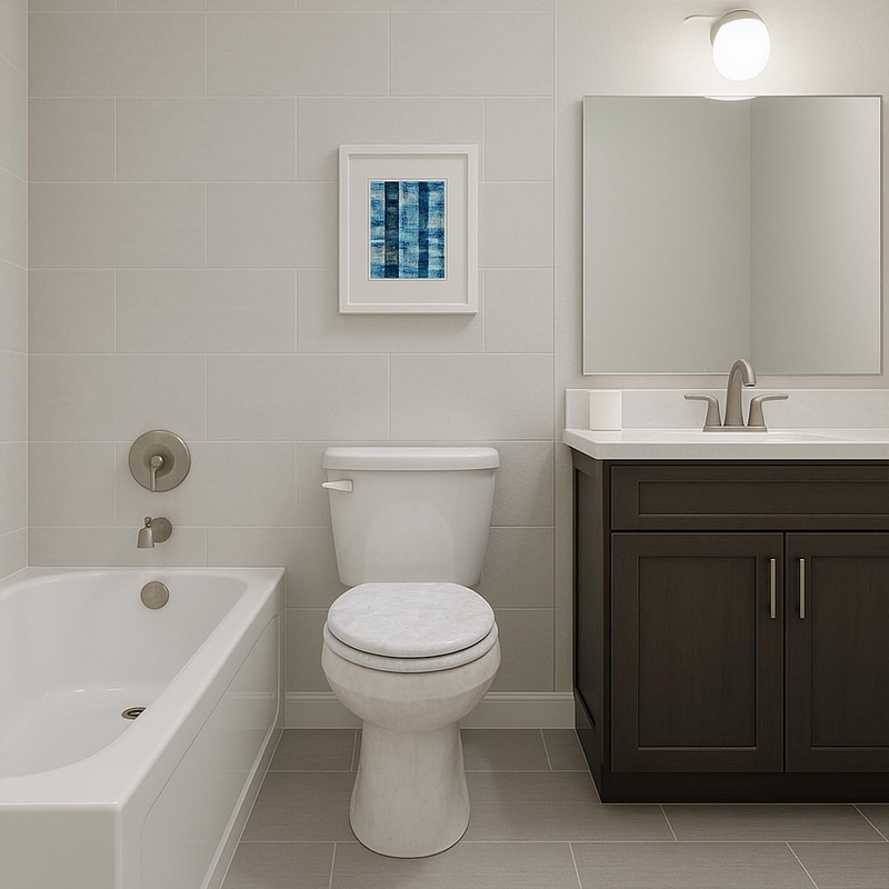 Toilet Seat, Slow Close, Premium Moulded Wood, Quick Release, Marble