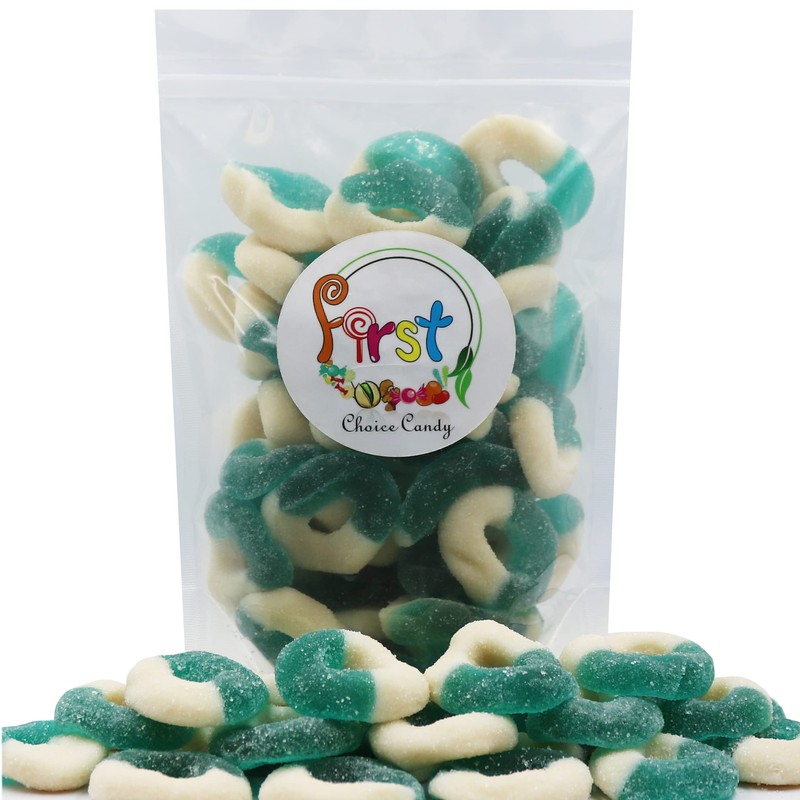 FirstChoiceCandy Gummy Rings Candy (Blue Raspberry, 4.5 Pound (Pack of
