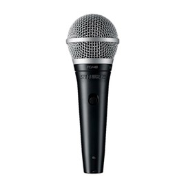 Shure Micrófono Vocal Dinámico Cardioide sin Cable, Cable de 4,57 m, XLR-QTR, Negro, 5.00 x 10.00 x 3.50