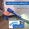 Leikius Electric Caulk Gun with LED Light, 6 Speed Adjustment