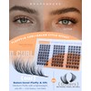 Natural Lash Clusters Wispy Cluster Eyelash Extensions 10-16MM CD Curl