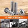 MewuDecor 1/4-20 x 3/4" Button Head Socket Cap Screws, Stainless