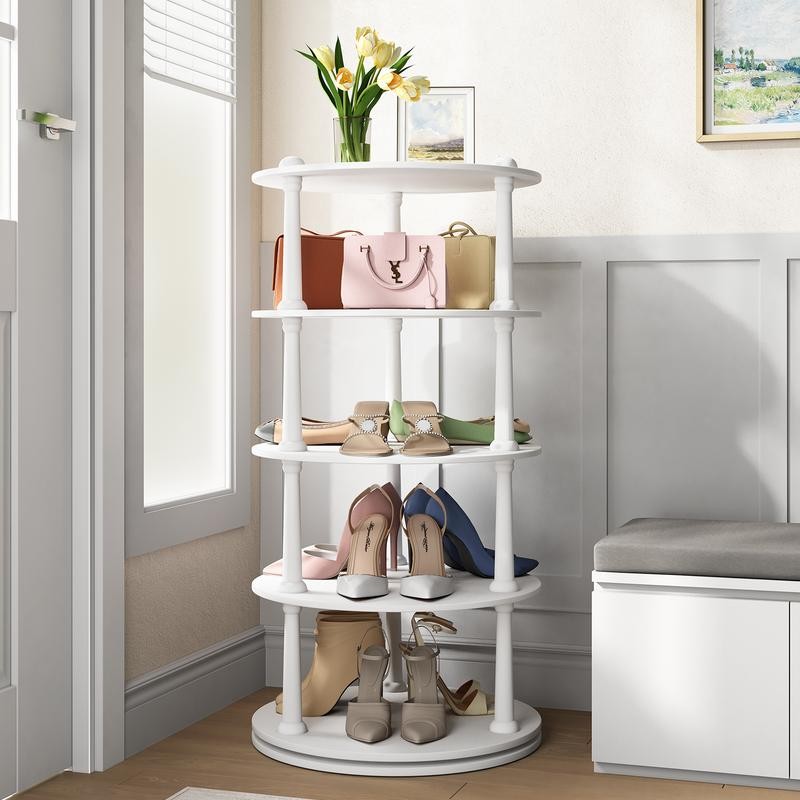 SULIVES 360° Rotating Space-Saving Shelf – Easy Install & Clean,