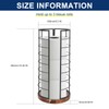NearMoon Toilet Paper Organizer Stand, Freestanding 3 Rolls Tissue Storage,