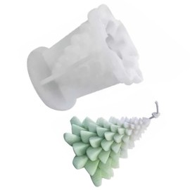 Molde de Vela de árbol de Navidad con Forma, Molde de Silicona 3D Reutilizable Más Suave para Manualidades DIY