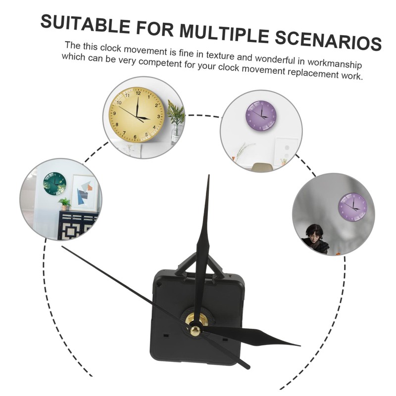 TEHAUX 1 Set DIY Silent Wall Clock Movement Kit High