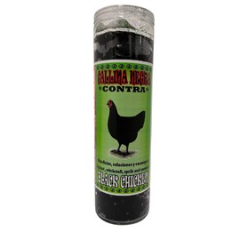 Black Chicken Prepared Candle/Gallina Negra Veladora Preparada