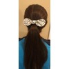 Red Gingham Knot Ponytail Hair Bow Tie