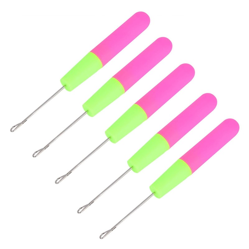 5 Ganchos de Ganchillo para Extensiones de Cabello, Ganchos de