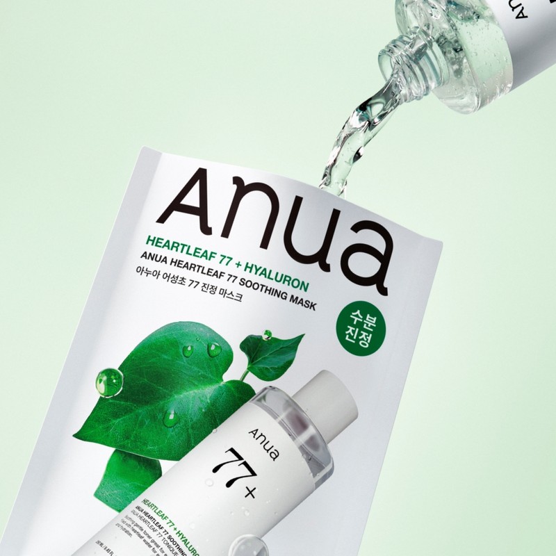 Anua Houttuynia cordata 77 soothing mask 10 sheets, 1 pack