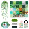 Weldomcor 5540 Pcs Beaded Plant Kit, Forever Green Glass Beads