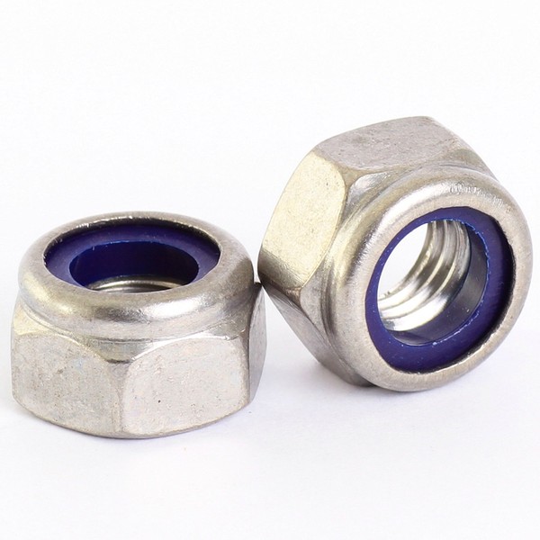 10mm A2 Stainless Steel Nylon Insert Nyloc Nylock Lock Nuts