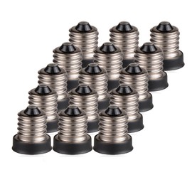 (15-Pack)SpiritLED E14 to E12 Socket Adapter,Converts European E14 base to Candelabra E12 Socket (15 PCS / PACK)