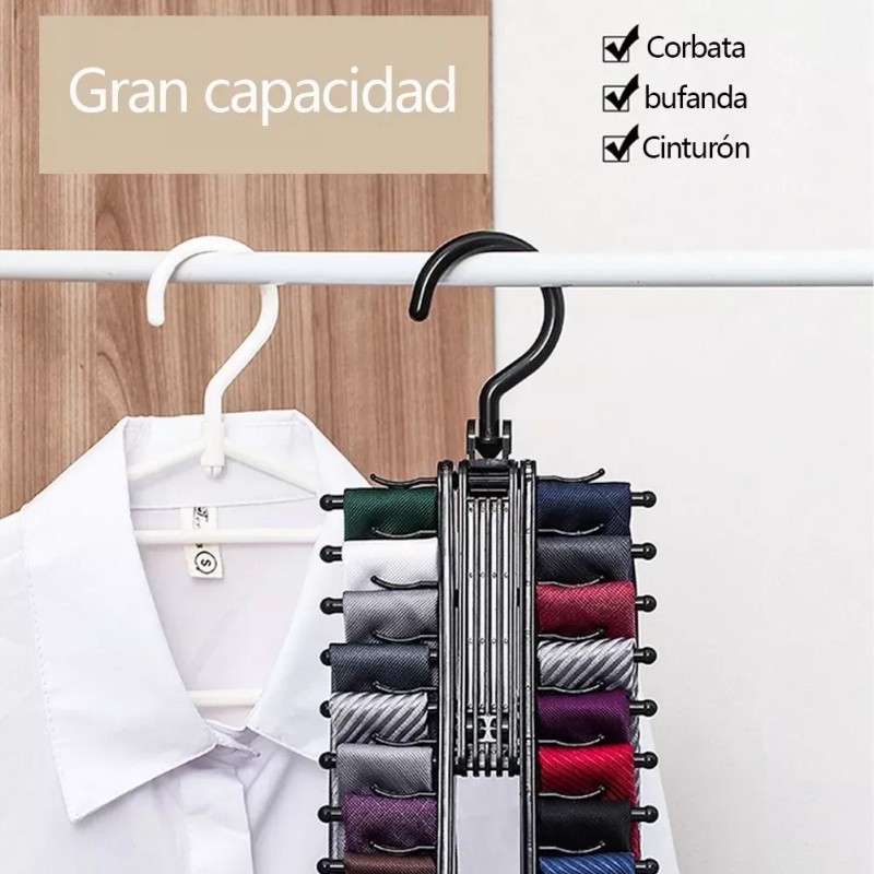Dolores 2 Pcs Gancho Multiusos Colgar Cinturones Bolsa Corbata Ropa