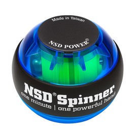 NSD Essential Crystal Spinner Gyro Ball | Grip Strengthener for Forearms, Wrist & Hands | String Start Design, Up to 18,000 RPM | Portable Wrist Trainer & Workout Equipment | Ideal for Desk Workers, Athletes & Musicians